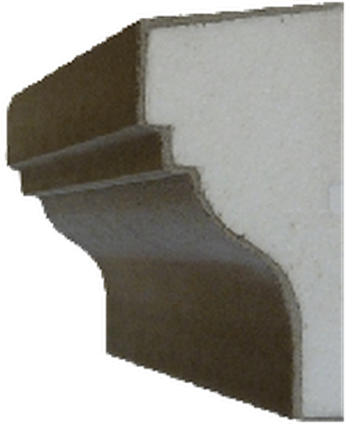DecraShape® cornice — raw profile before painting