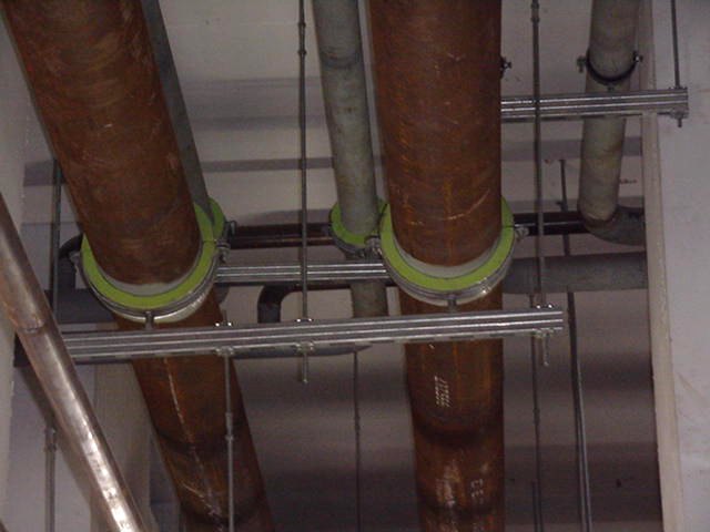 High-Density Pipe Supports with Coating
