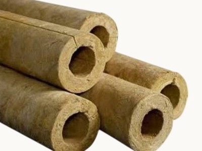 Rock wool preformed pipe section — bore and wall detail
